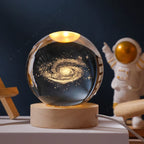 Lámpara Nocturna de Cristal 3D